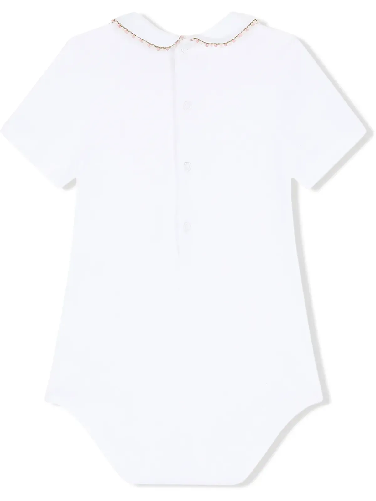 Dolce & Gabbana Kids DG-embroidered jersey babygrow - White - 画像2
