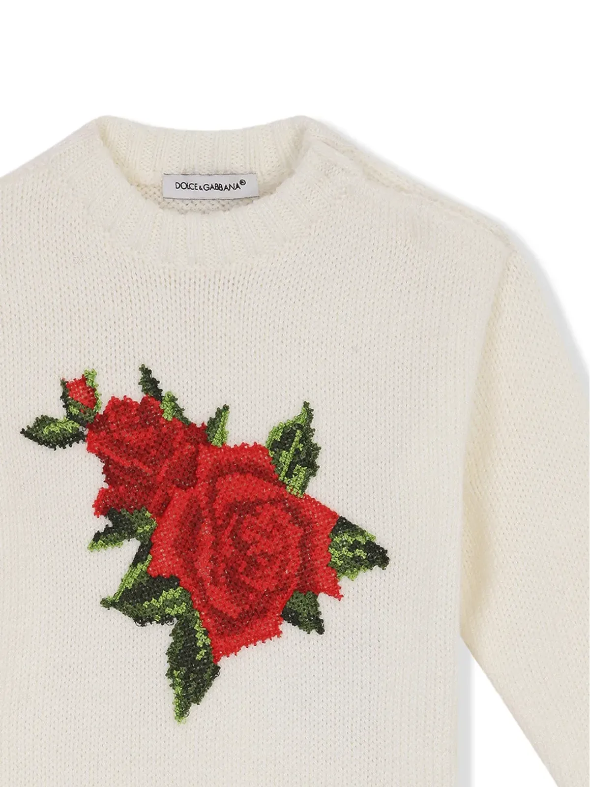 Dolce & Gabbana Kids クロスステッチデザイン ジャンパー - 画像3