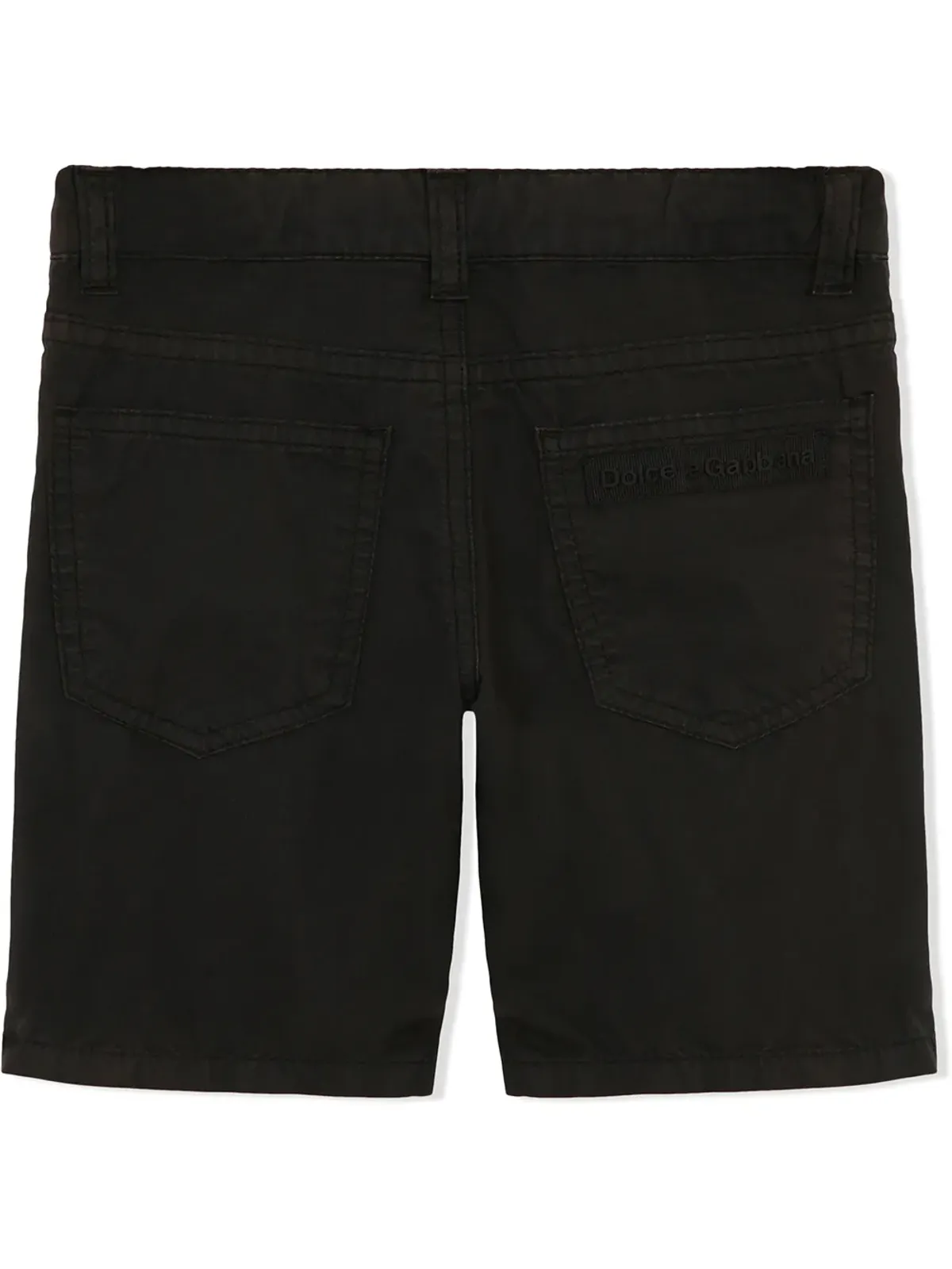 Dolce & Gabbana Kids ロゴ・アップリケ ポプリンショーツ - 画像2
