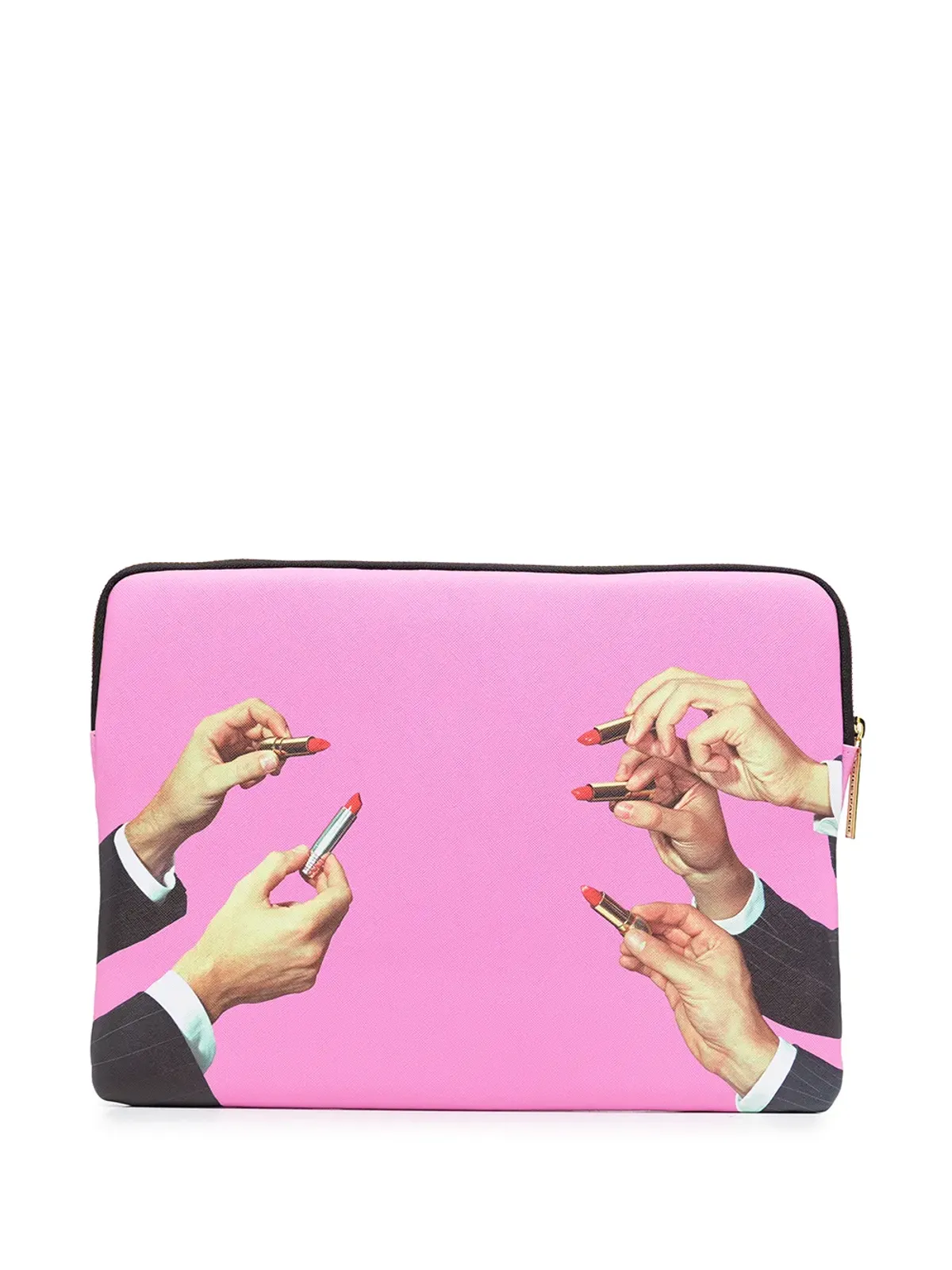 Seletti リップスティック柄 ラップトップケース ピンク - 画像2