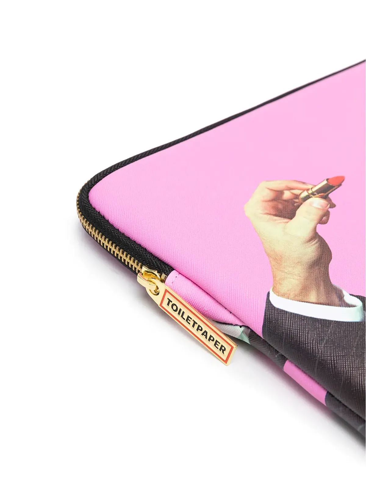 Seletti リップスティック柄 ラップトップケース ピンク - 画像3