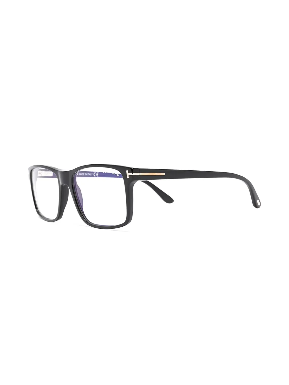 TOM FORD Eyewear 磁気ブロック長方形メガネ - ブラック - 画像3