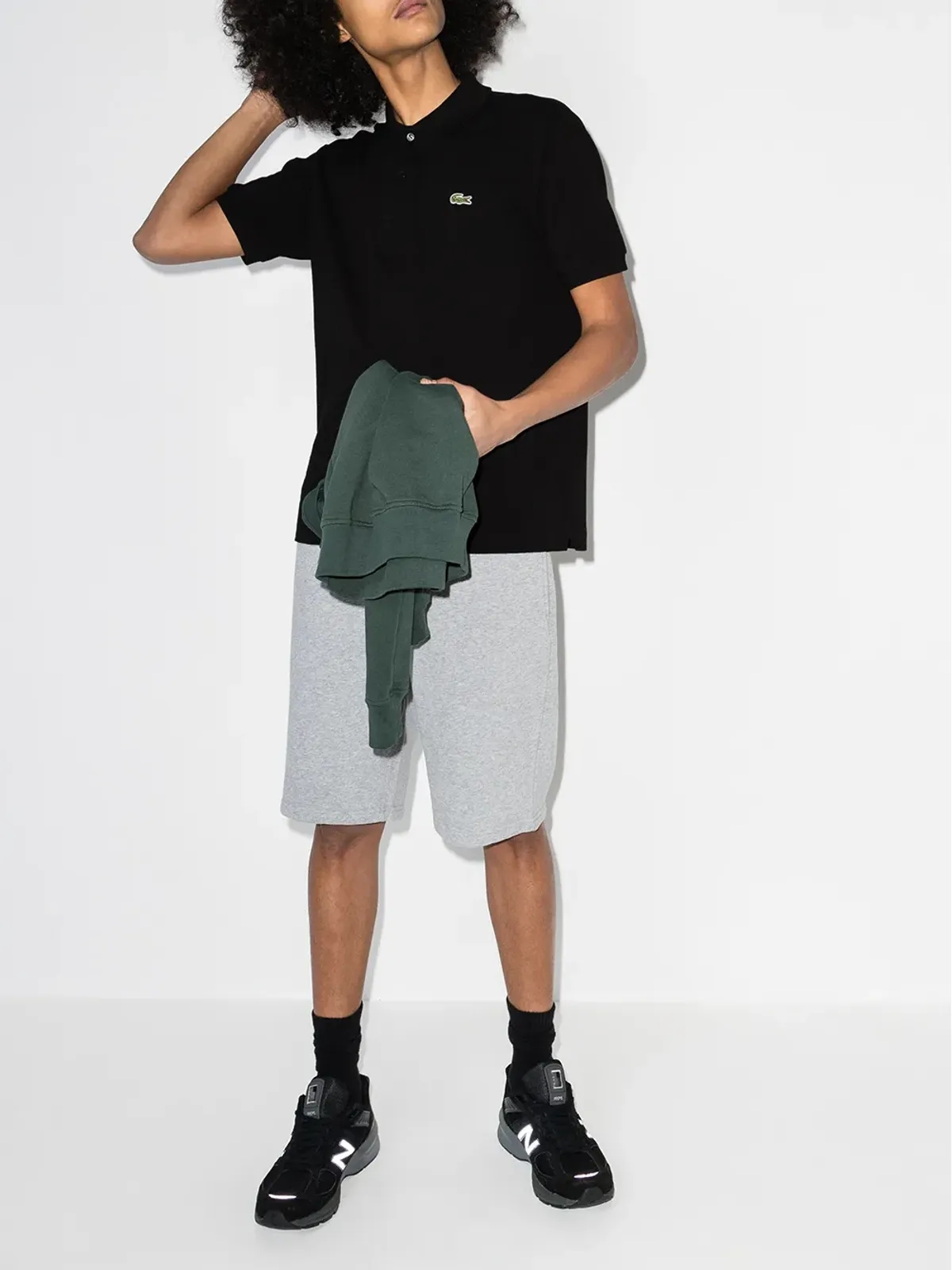 Lacoste ロゴパッチ半袖ポロシャツ - 画像5