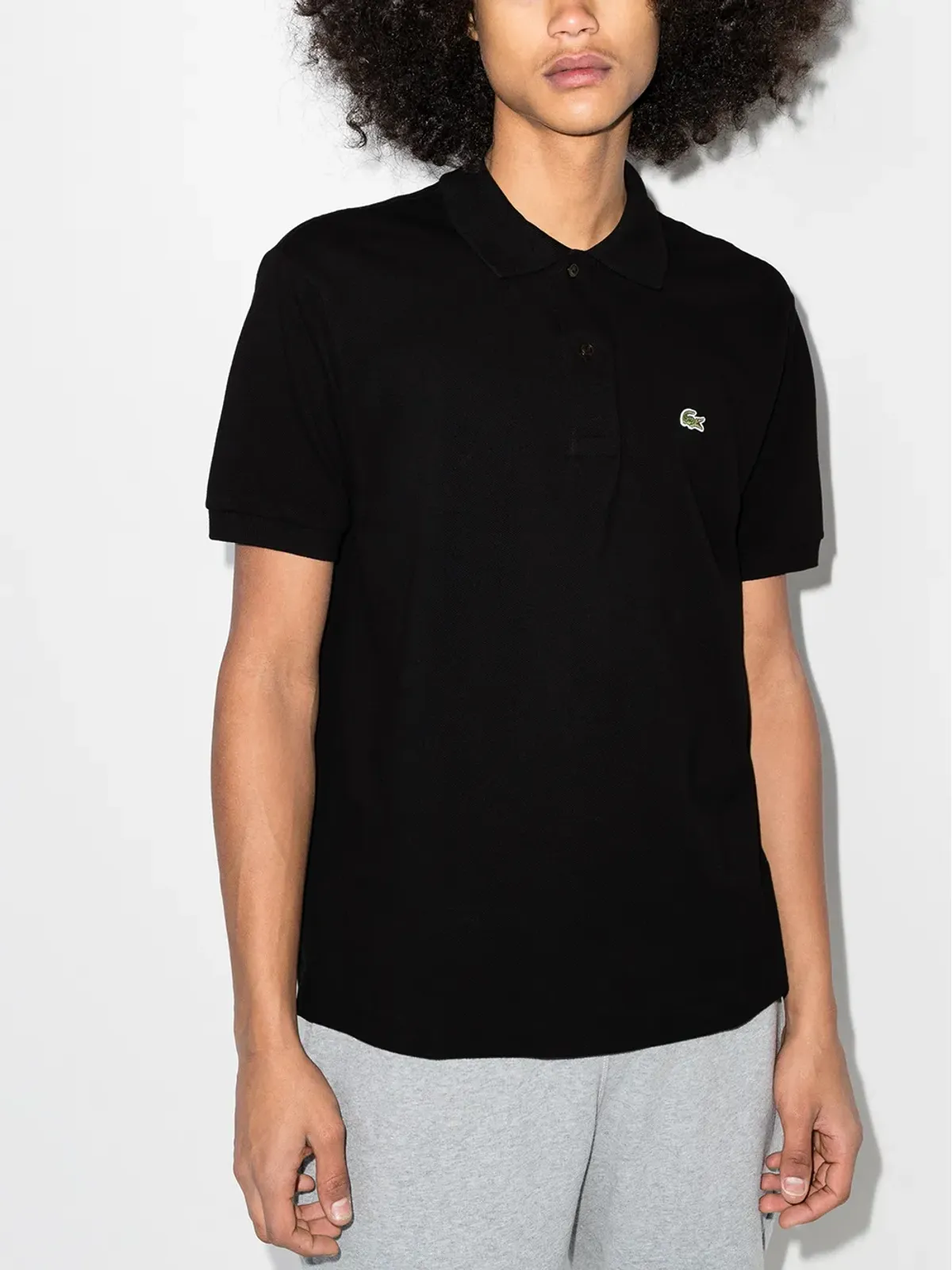 Lacoste ロゴパッチ半袖ポロシャツ - 画像2