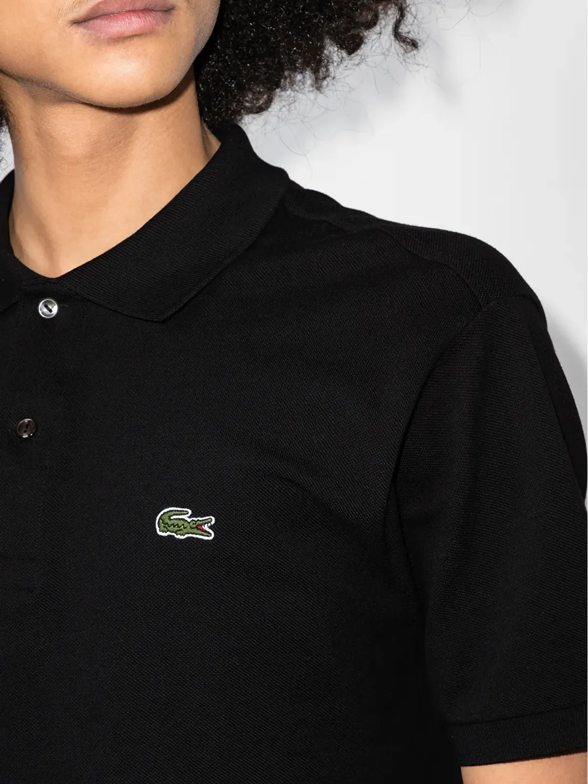 Lacoste ロゴパッチ半袖ポロシャツ - 画像4