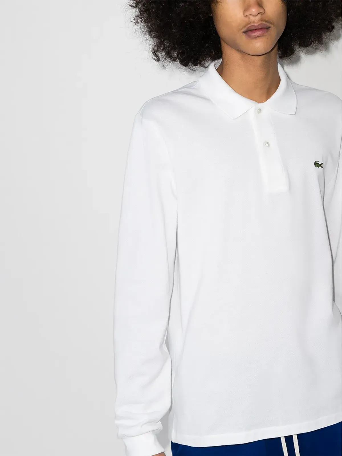 Lacoste ロゴパッチ ロングスリーブ ポロシャツ - 画像2