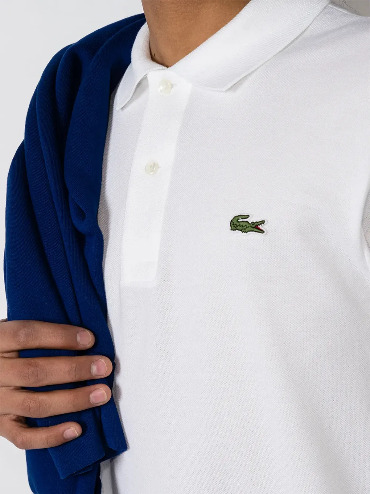 Lacoste ロゴパッチ ロングスリーブ ポロシャツ - 画像4