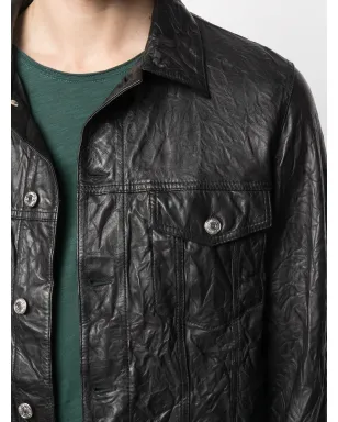 Zadig&Voltaire ベース クリンクル レザー ジャケット - サムネイル5