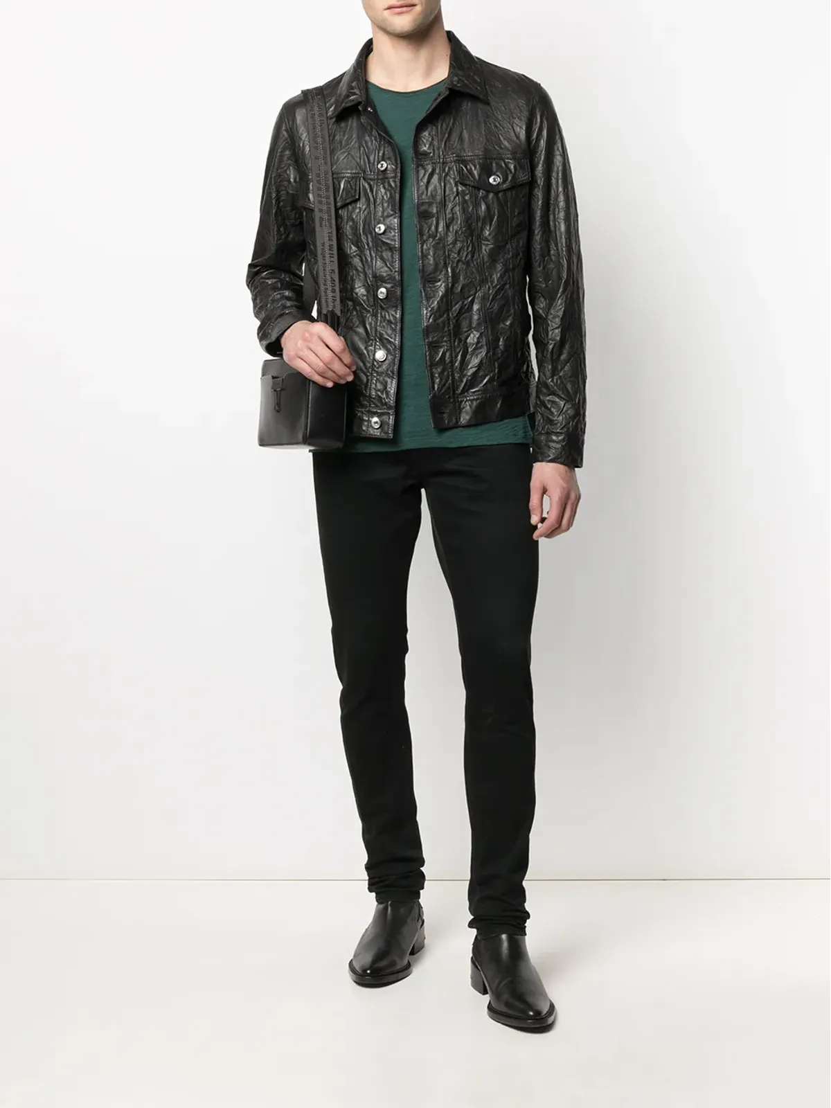 Zadig&Voltaire ベース クリンクル レザー ジャケット - 画像2