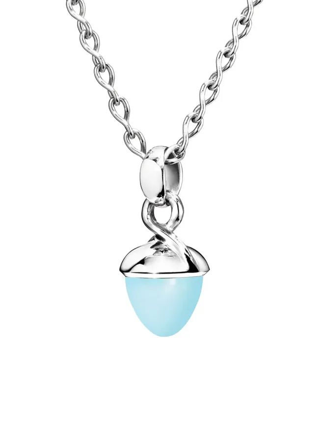 TAMARA COMOLLI TAMARA COMOLLI アクアカルセドニー フラメンコ ペンダント 18K ホワイトゴールドの商品画像