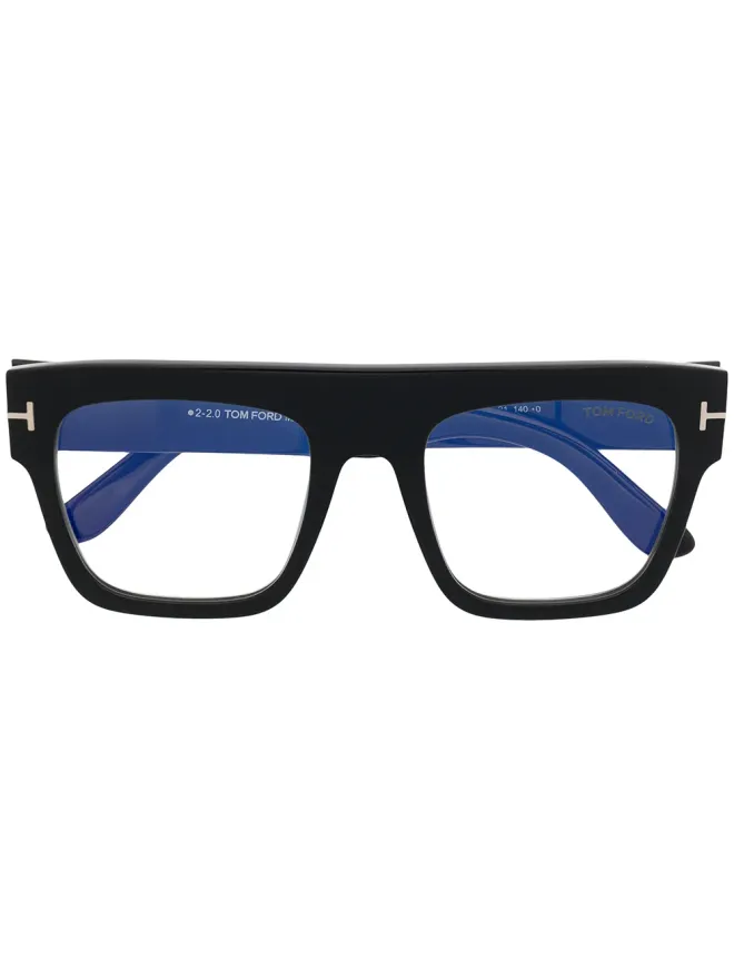 TOM FORD Eyewear TOM FORD Eyewear スクエアフレーム クリアレンズ メガネの商品画像