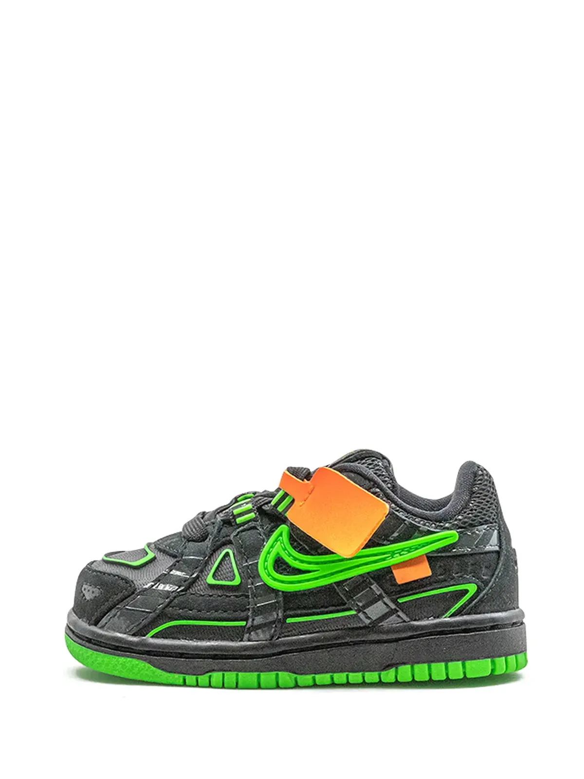 Nike Kids ラバー ダンク Green Strike スニーカー ブラック - 画像5