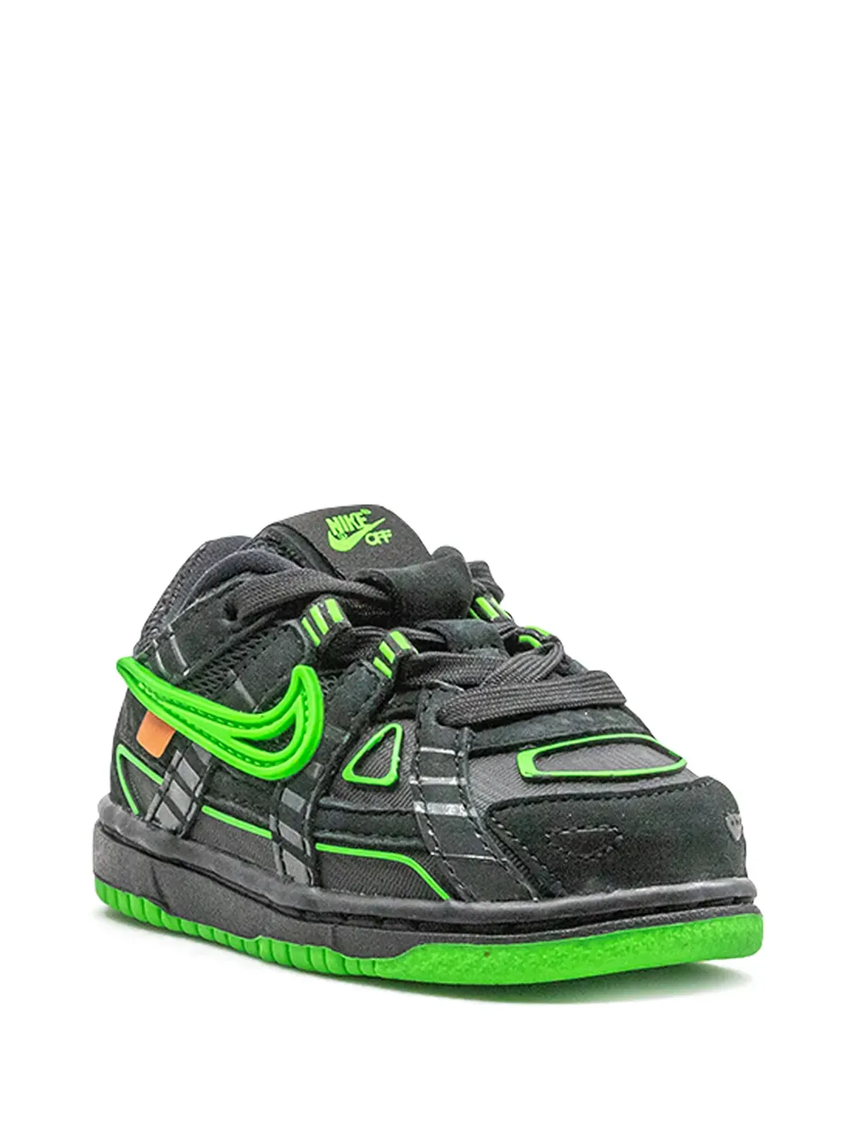 Nike Kids ラバー ダンク Green Strike スニーカー ブラック - 画像2