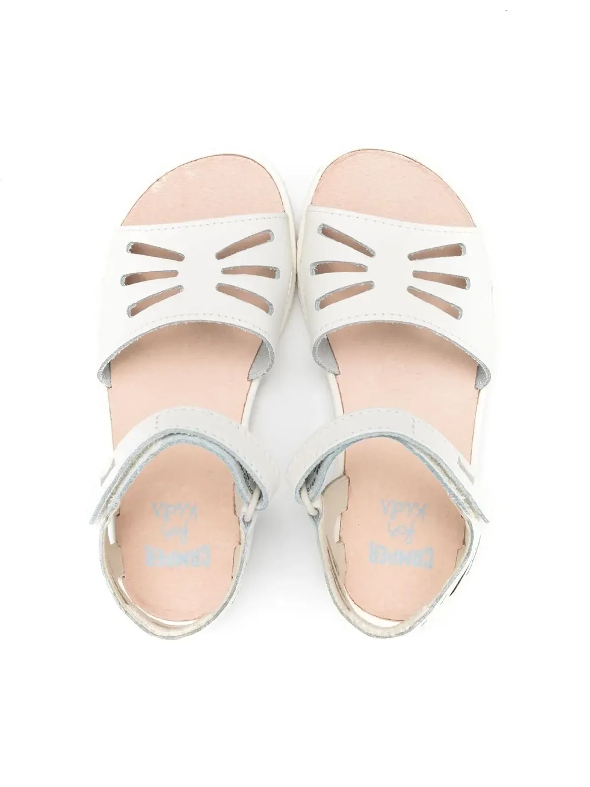 Camper Kids カットアウトディテールサンダル - White - 画像3