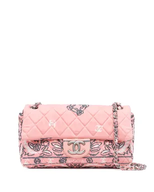 CHANEL Pre-Owned 2008 キルティング花柄プリント ショルダーバッグ - サムネイル1