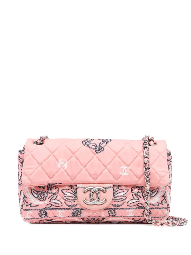 CHANEL Pre-Owned CHANEL Pre-Owned 2008 キルティング花柄プリント ショルダーバッグの商品画像