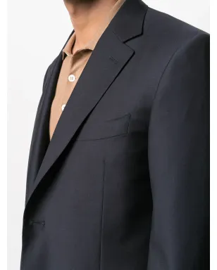 Canali シングルブレスト ウールスーツ ブルー - サムネイル5