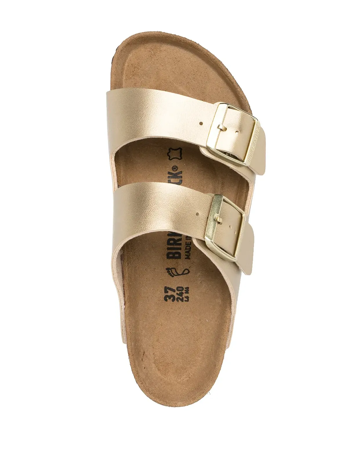 Birkenstock アリゾナ ダブルストラップ サンダル - ゴールド - 画像4