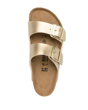 Birkenstock アリゾナ ダブルストラップ サンダル - ゴールド - サムネイル4