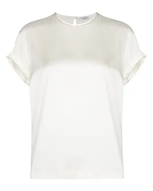 Brunello Cucinelli シルク クルーネック Tシャツ - サムネイル1