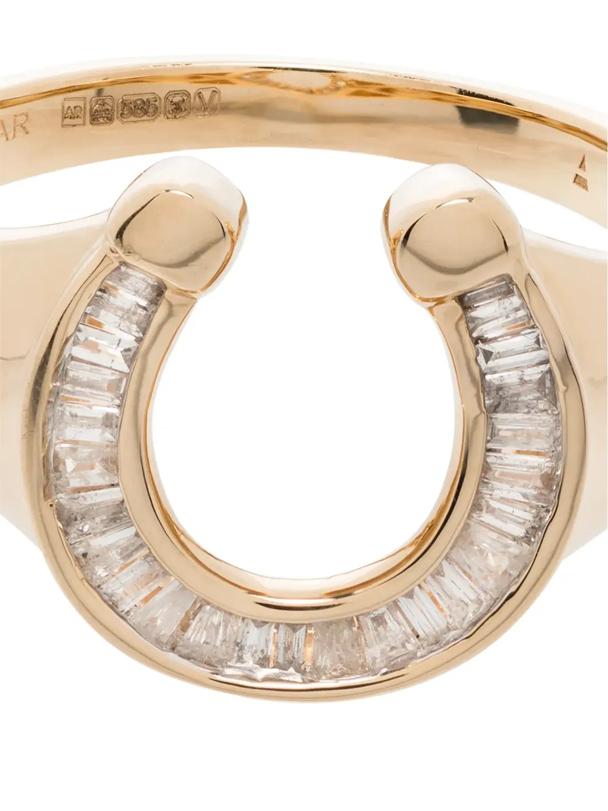 Adina Reyter 14K イエローゴールド ダイヤモンド スタックリング - 画像3