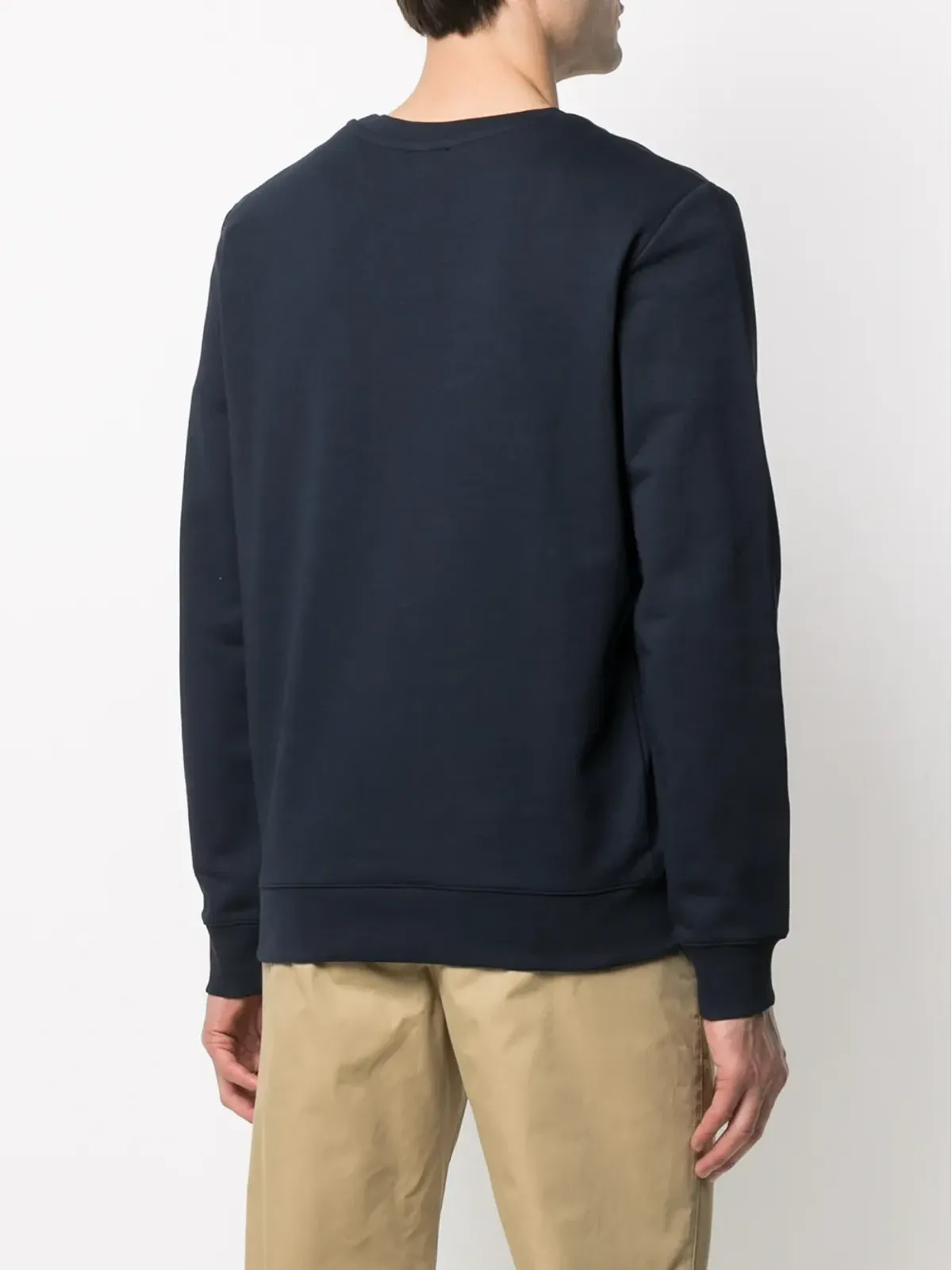 A.P.C. ロゴプリント クルーネック スウェットシャツ（ブルー） - 画像4