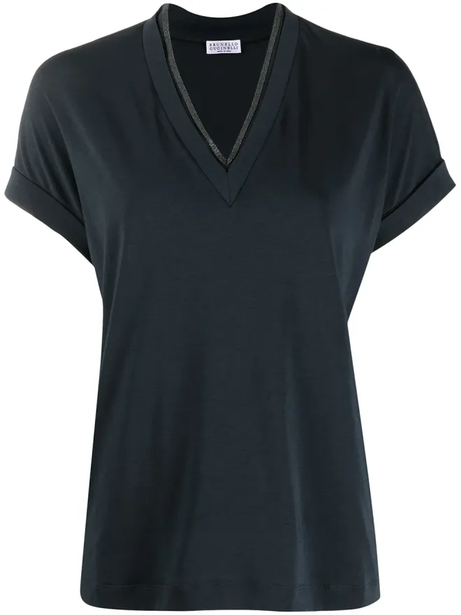 Brunello Cucinelli Brunello Cucinelli 半袖フィット ブラウスの商品画像