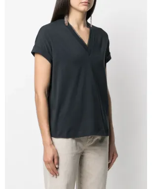 Brunello Cucinelli 半袖フィット ブラウス - サムネイル3