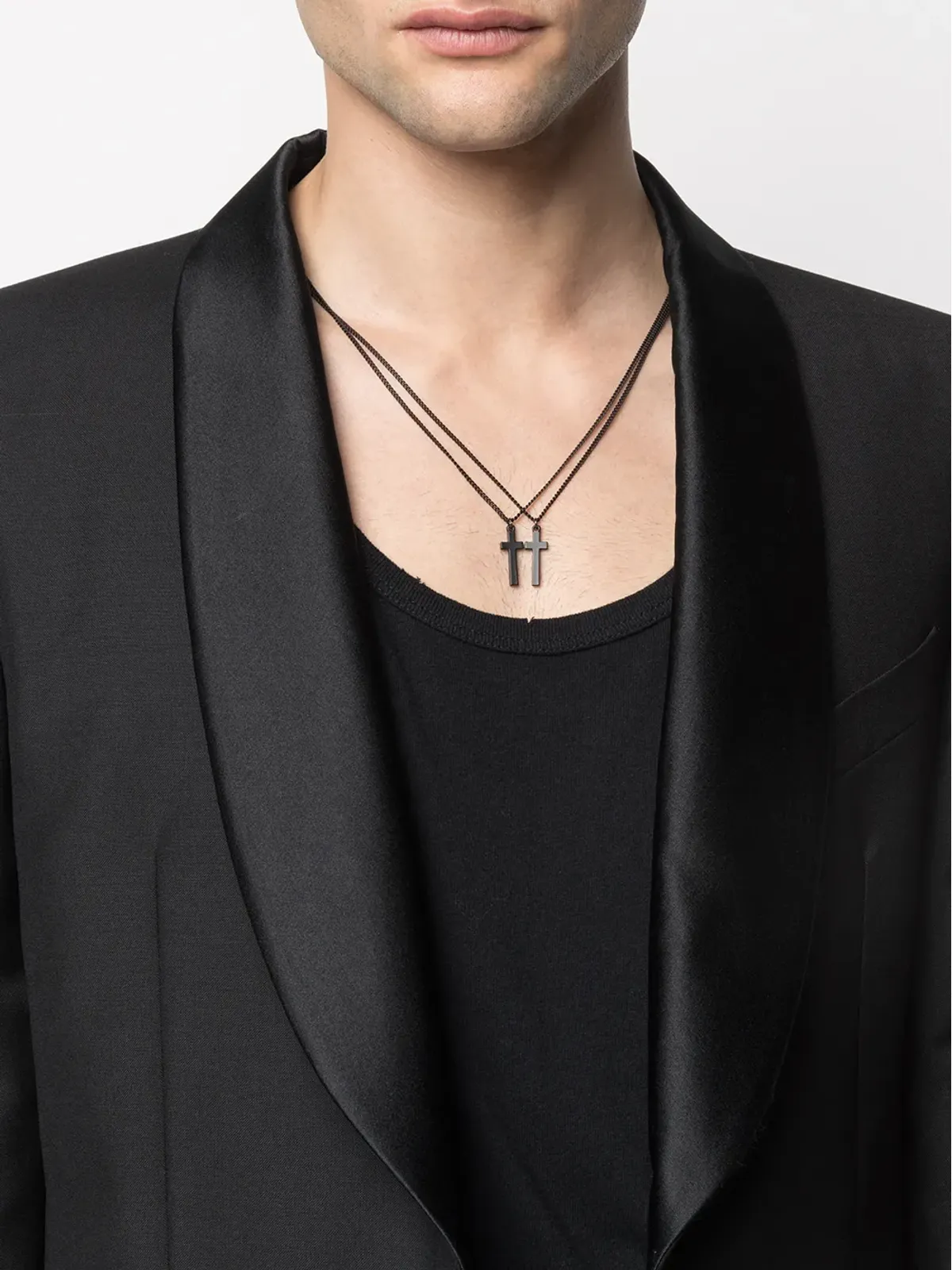 DSQUARED2 層状クロスペンダントネックレス - 画像2