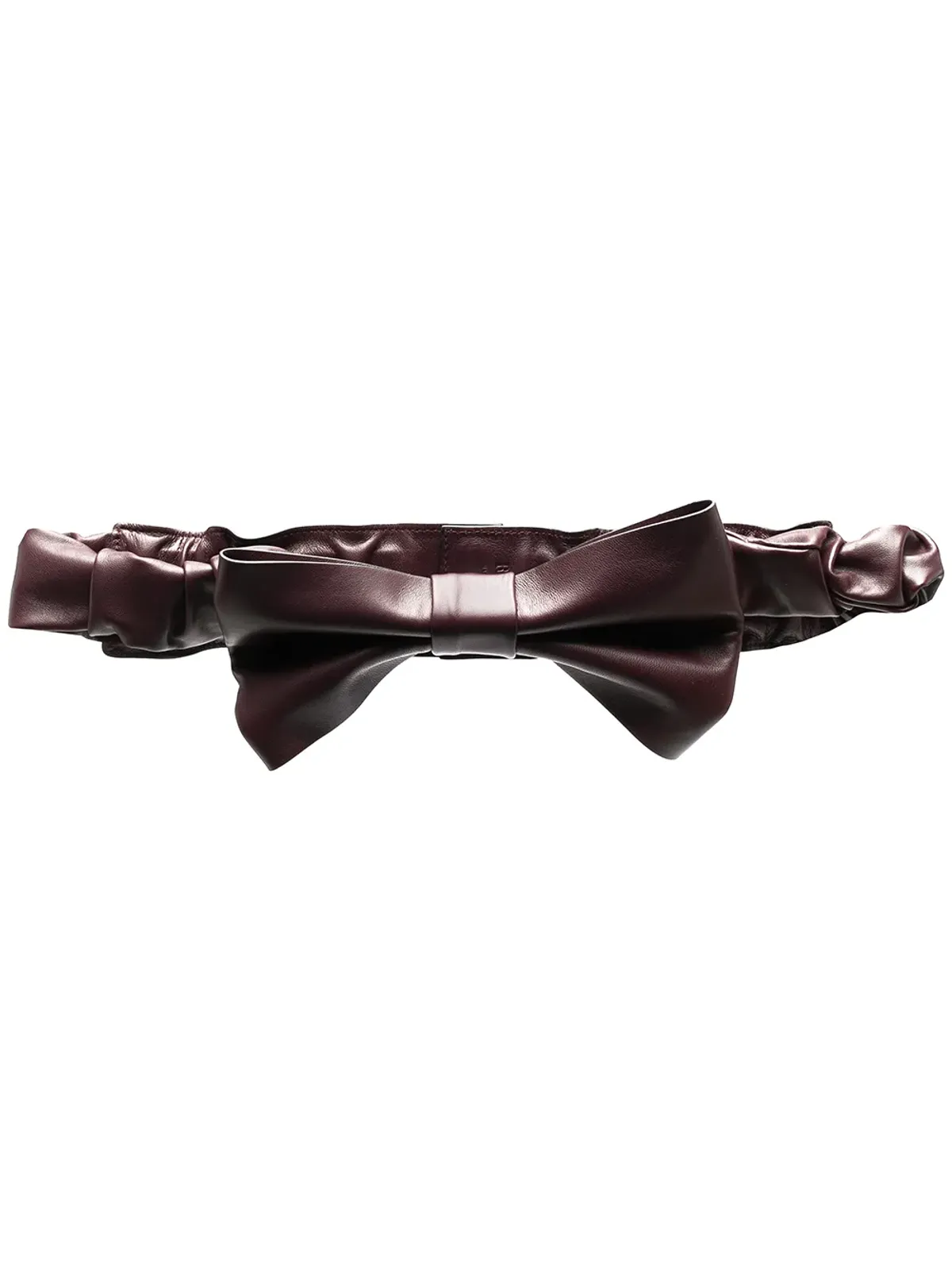 RED(V) oversize bow leather belt - 画像1