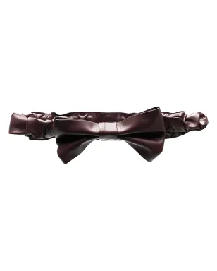 RED(V) oversize bow leather belt - サムネイル1