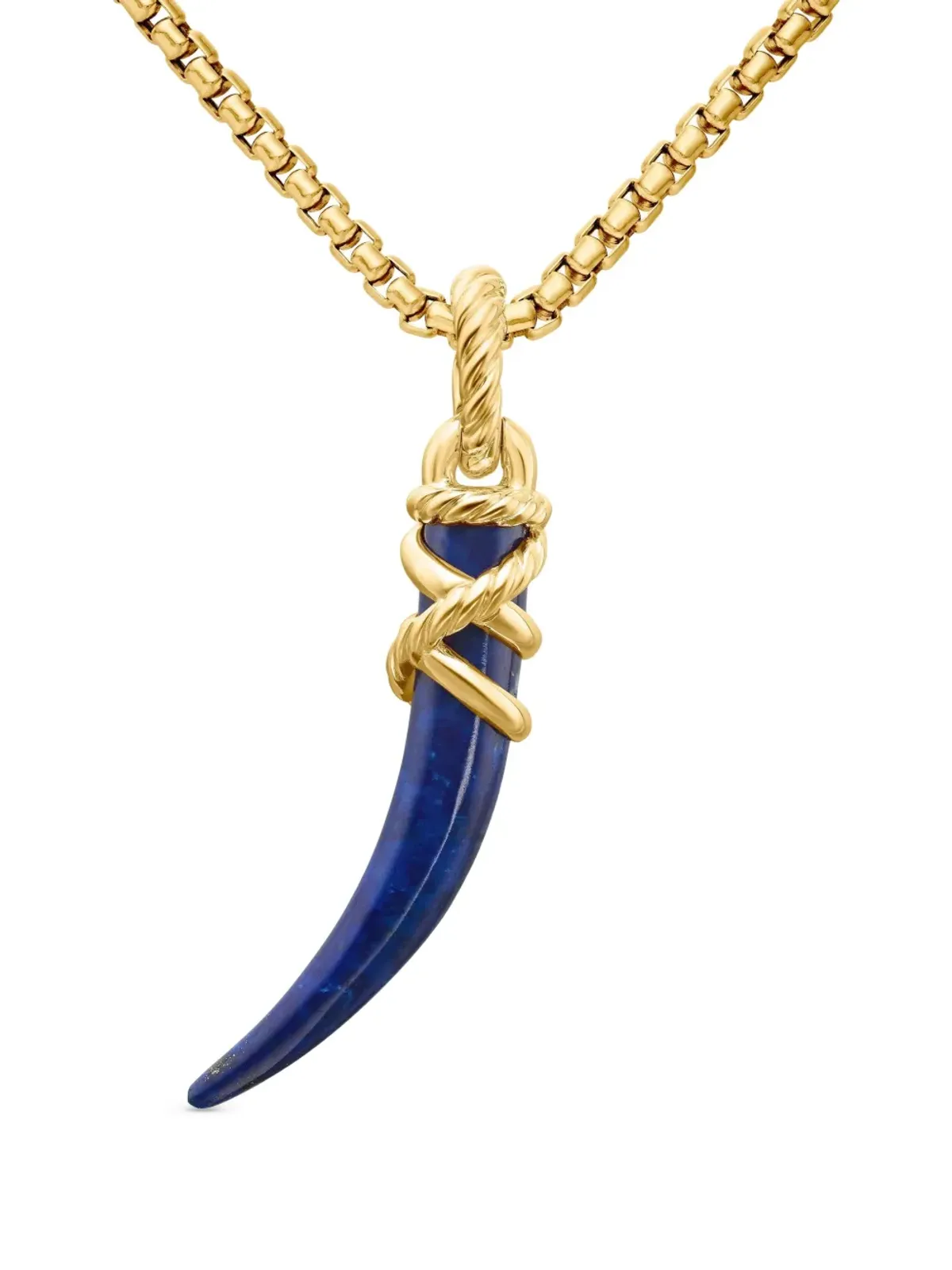David Yurman 18kt yellow gold Tusk amulet (42mm) - 画像1