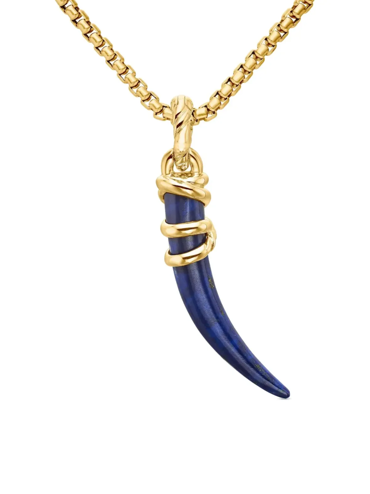 David Yurman 18kt yellow gold Tusk amulet (42mm) - 画像4
