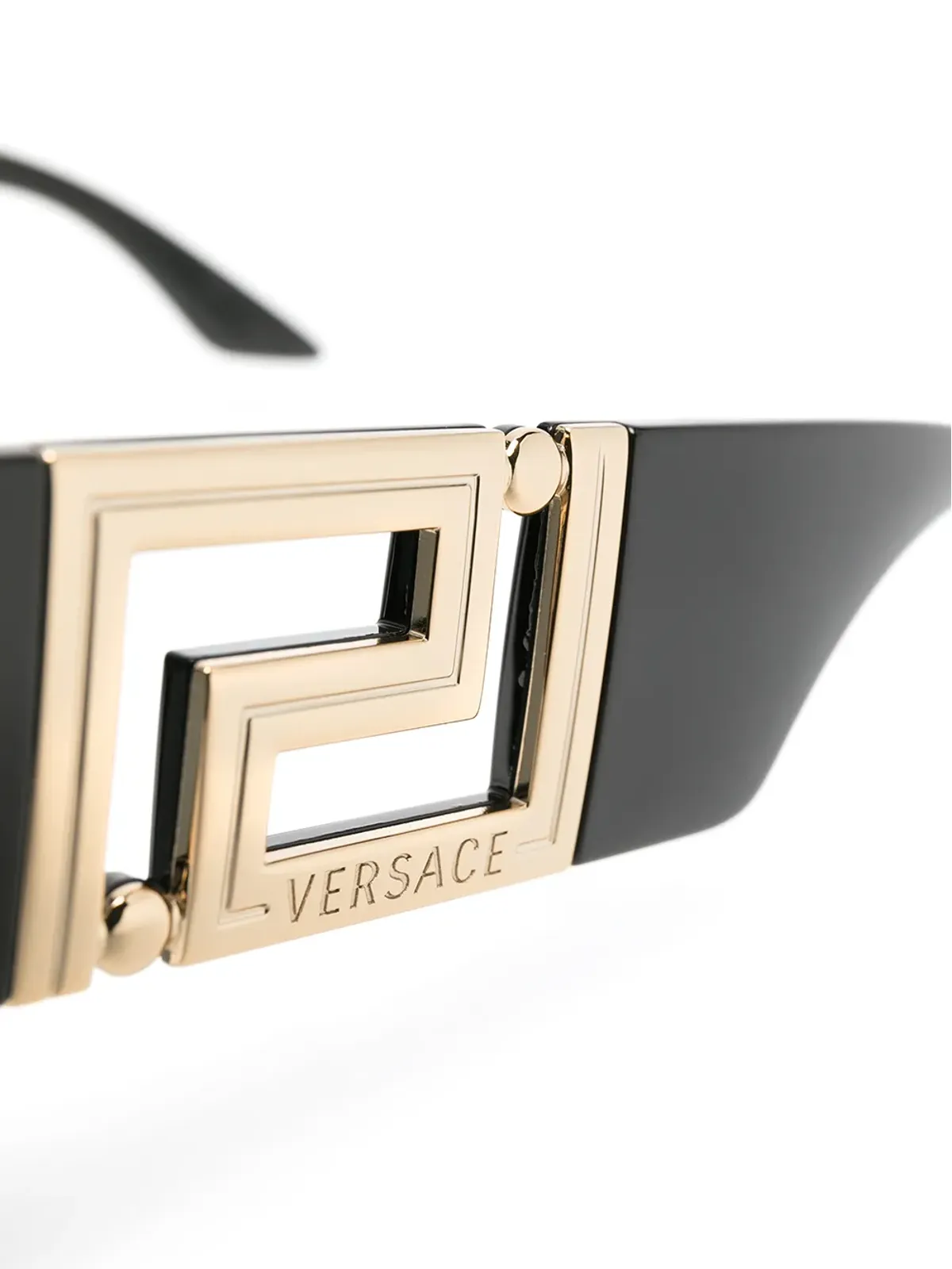 Versace Eyewear オーバーサイズフレームサングラス ブラック - 画像3