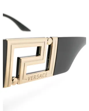 Versace Eyewear オーバーサイズフレームサングラス ブラック - サムネイル3