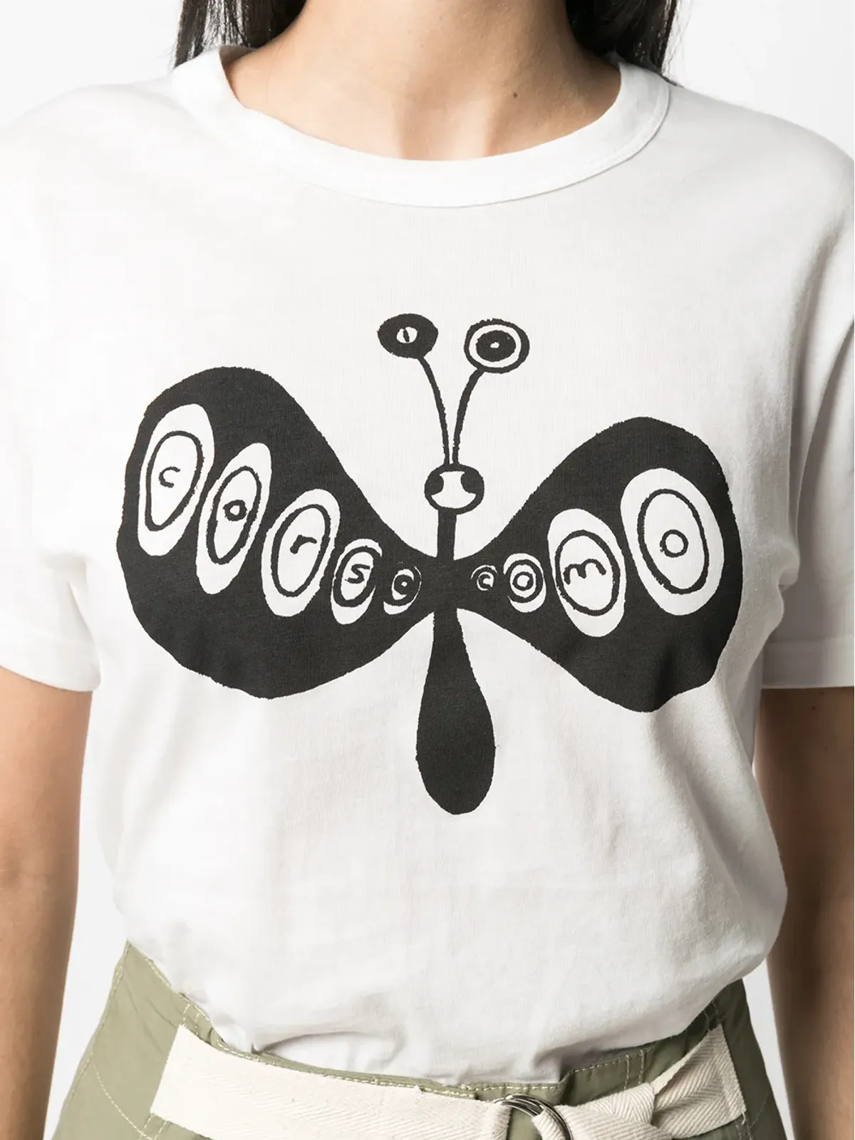 10 CORSO COMO 蝶柄プリント半袖Tシャツ - 画像5