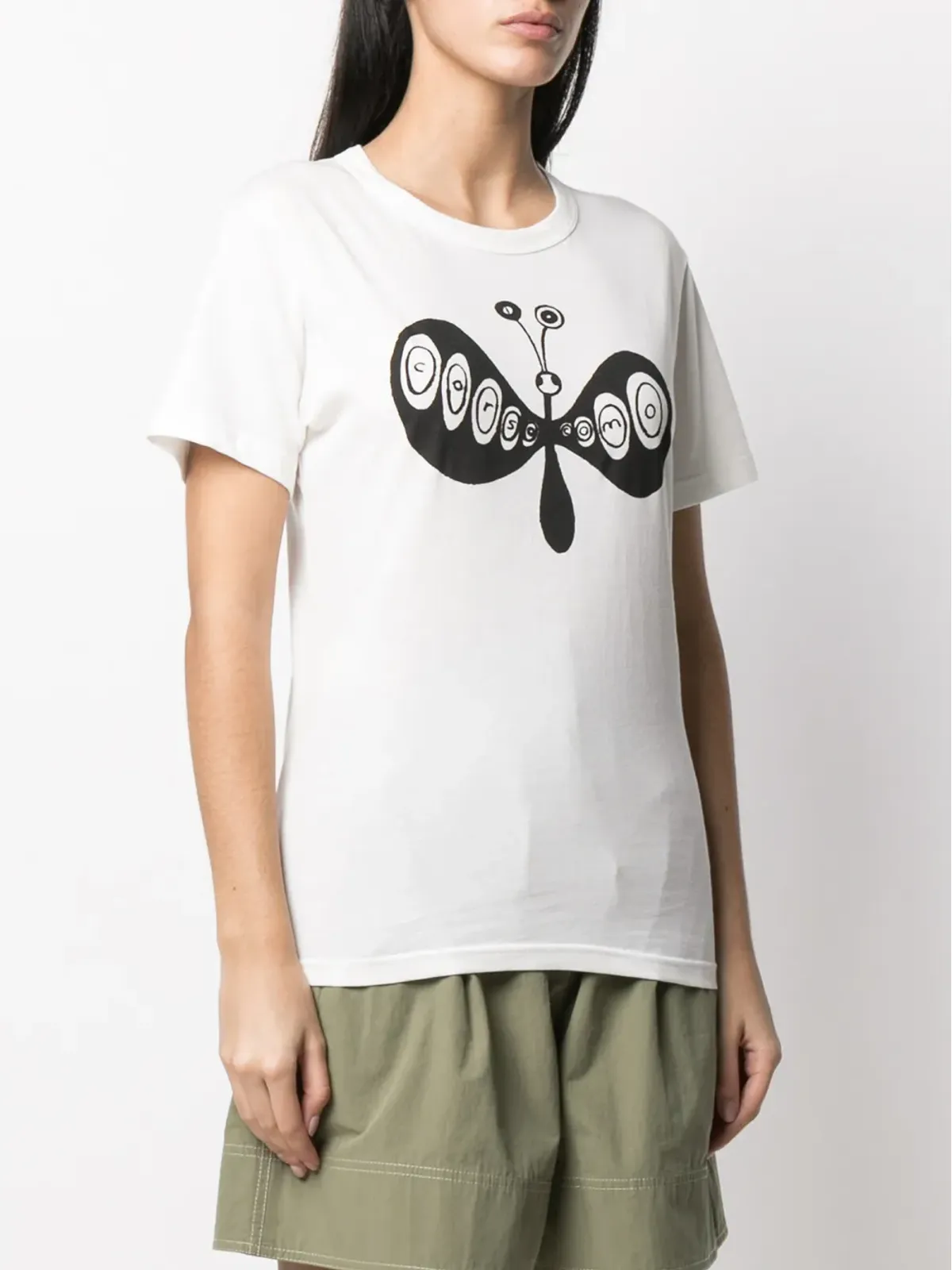 10 CORSO COMO 蝶柄プリント半袖Tシャツ - 画像3
