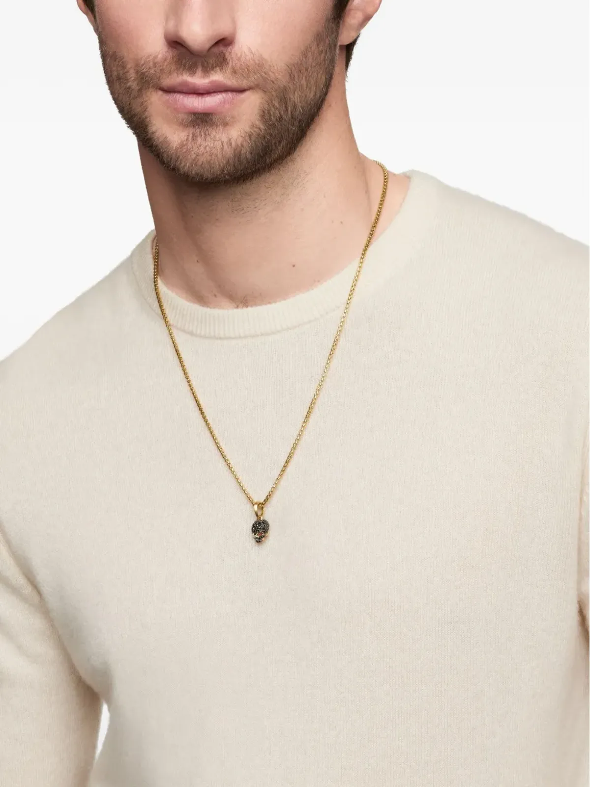 David Yurman メメントモリ スカル ダイヤモンド アミュレット - 画像2
