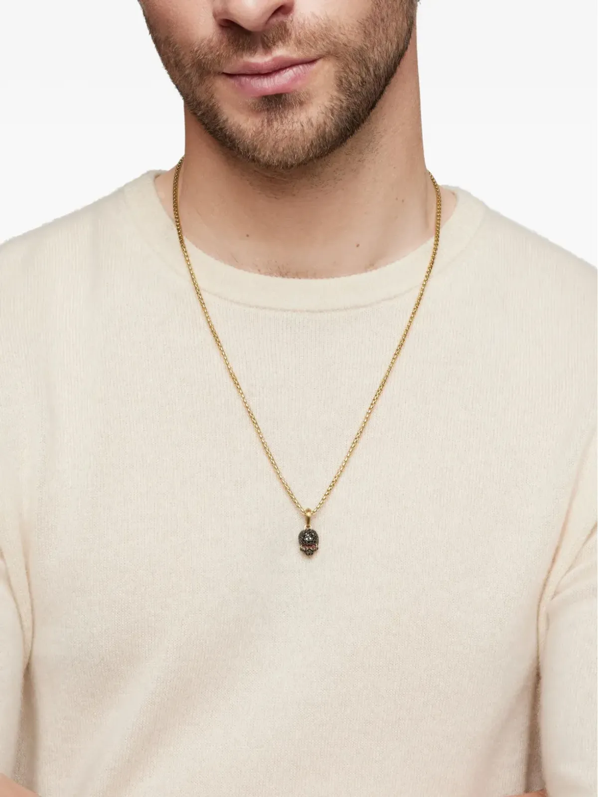 David Yurman メメントモリ スカル ダイヤモンド アミュレット - 画像3