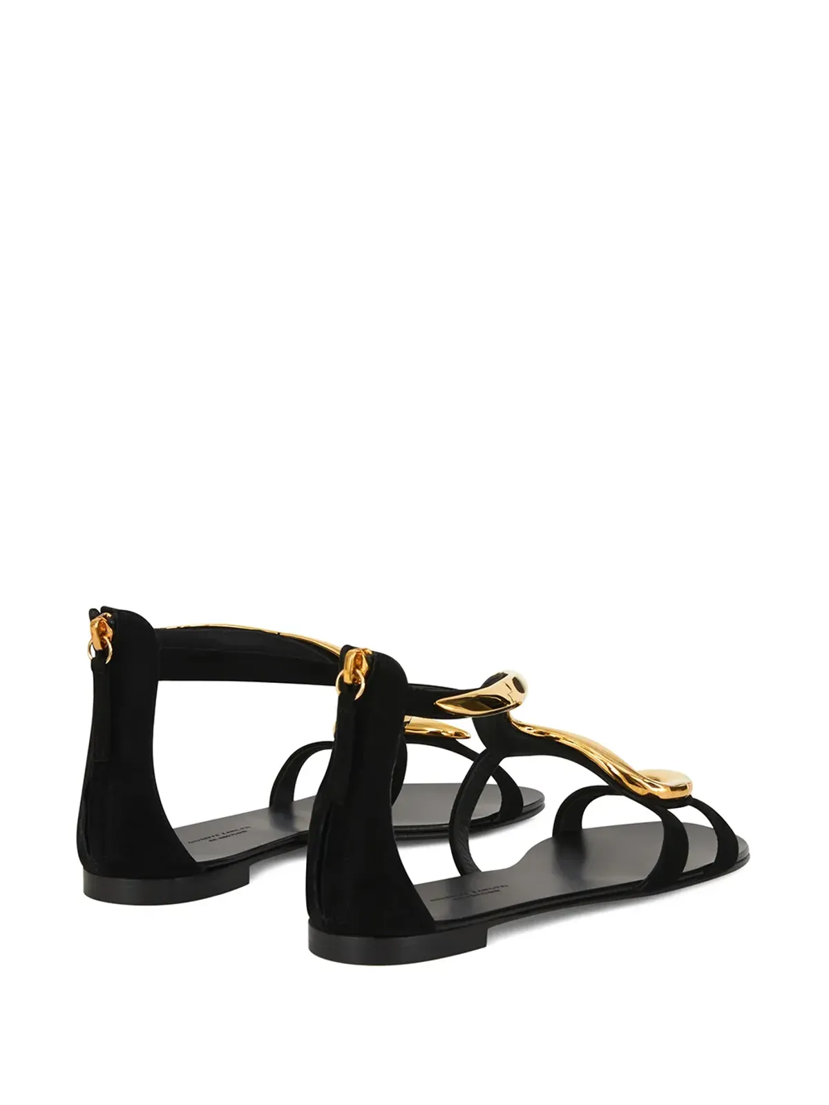 Giuseppe Zanotti Venere フラットサンダル - ブラック - 画像3