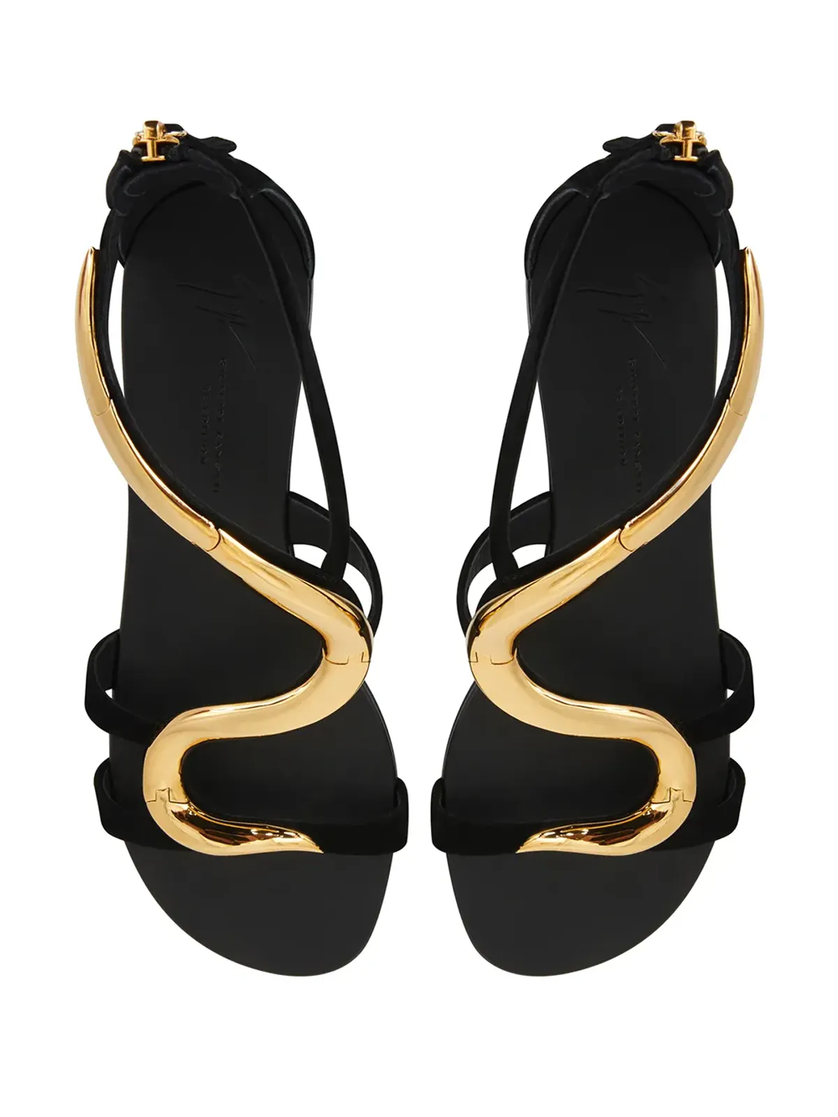 Giuseppe Zanotti Venere フラットサンダル - ブラック - 画像4