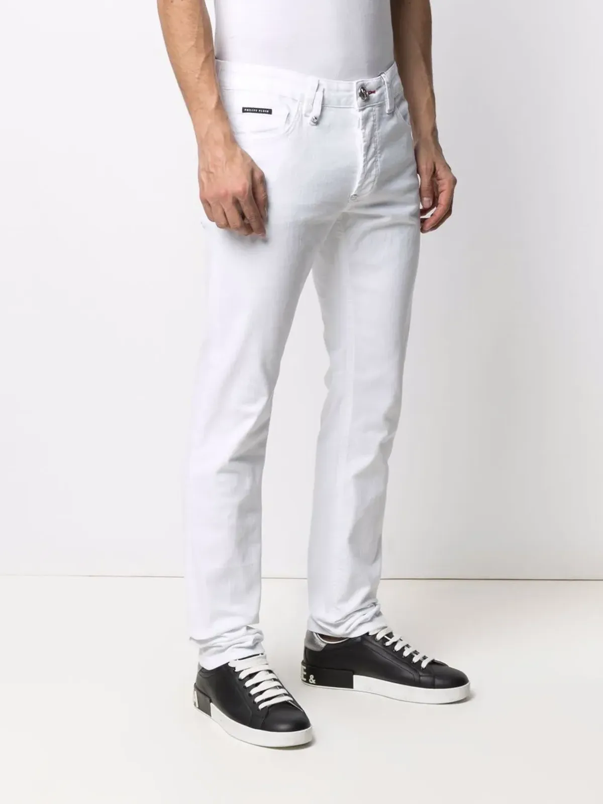 Philipp Plein インスティテューショナル スーパーストレートジーンズ - 画像3