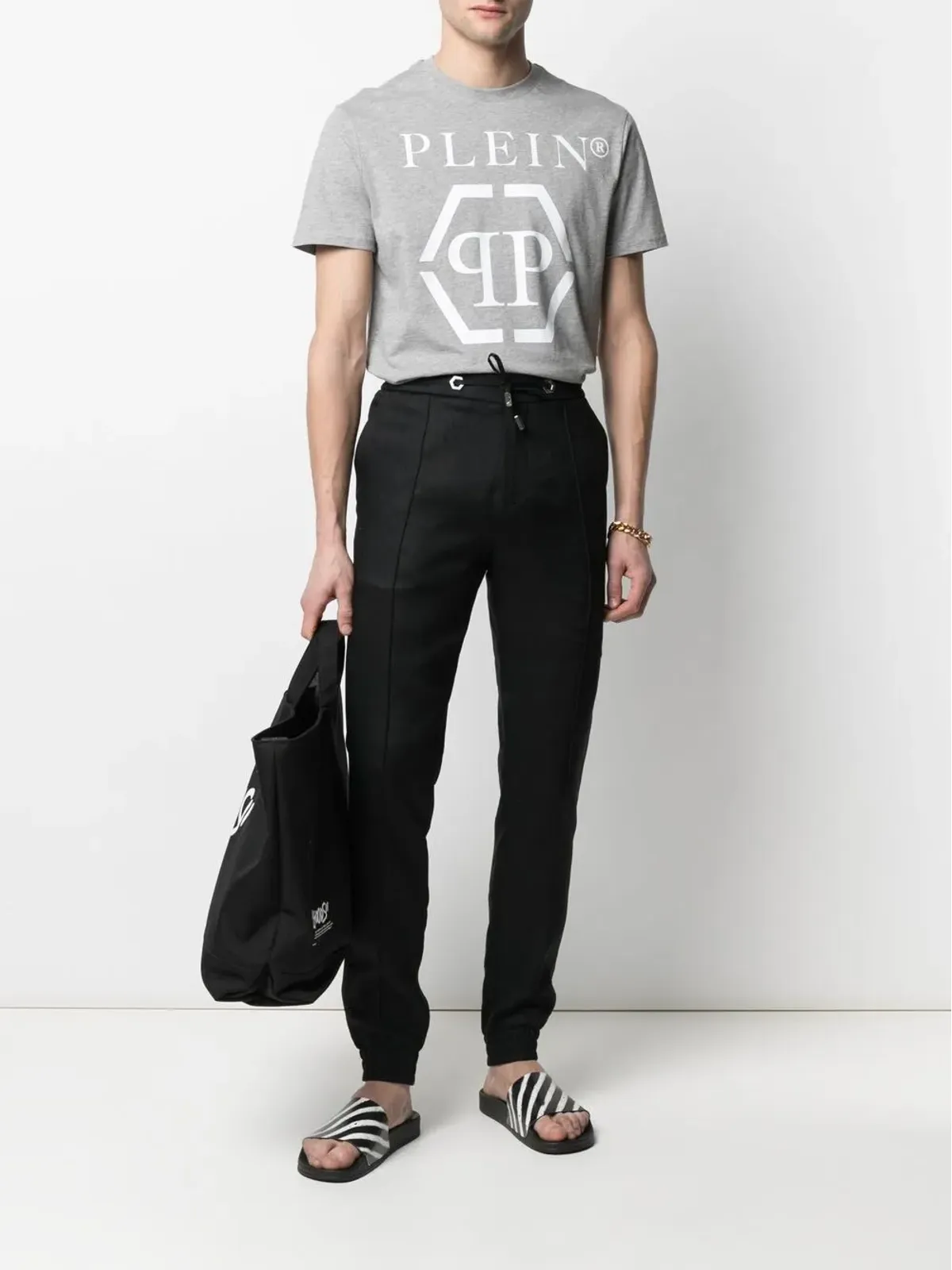 Philipp Plein SS Hexagon コットンTシャツ - 画像2