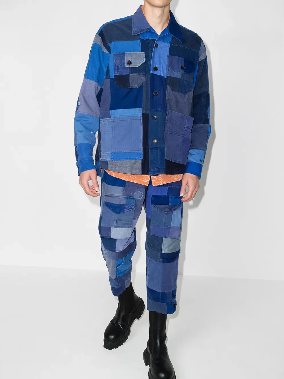 Greg Lauren フレンチアーティスト パッチワーク ジャケット - 画像5