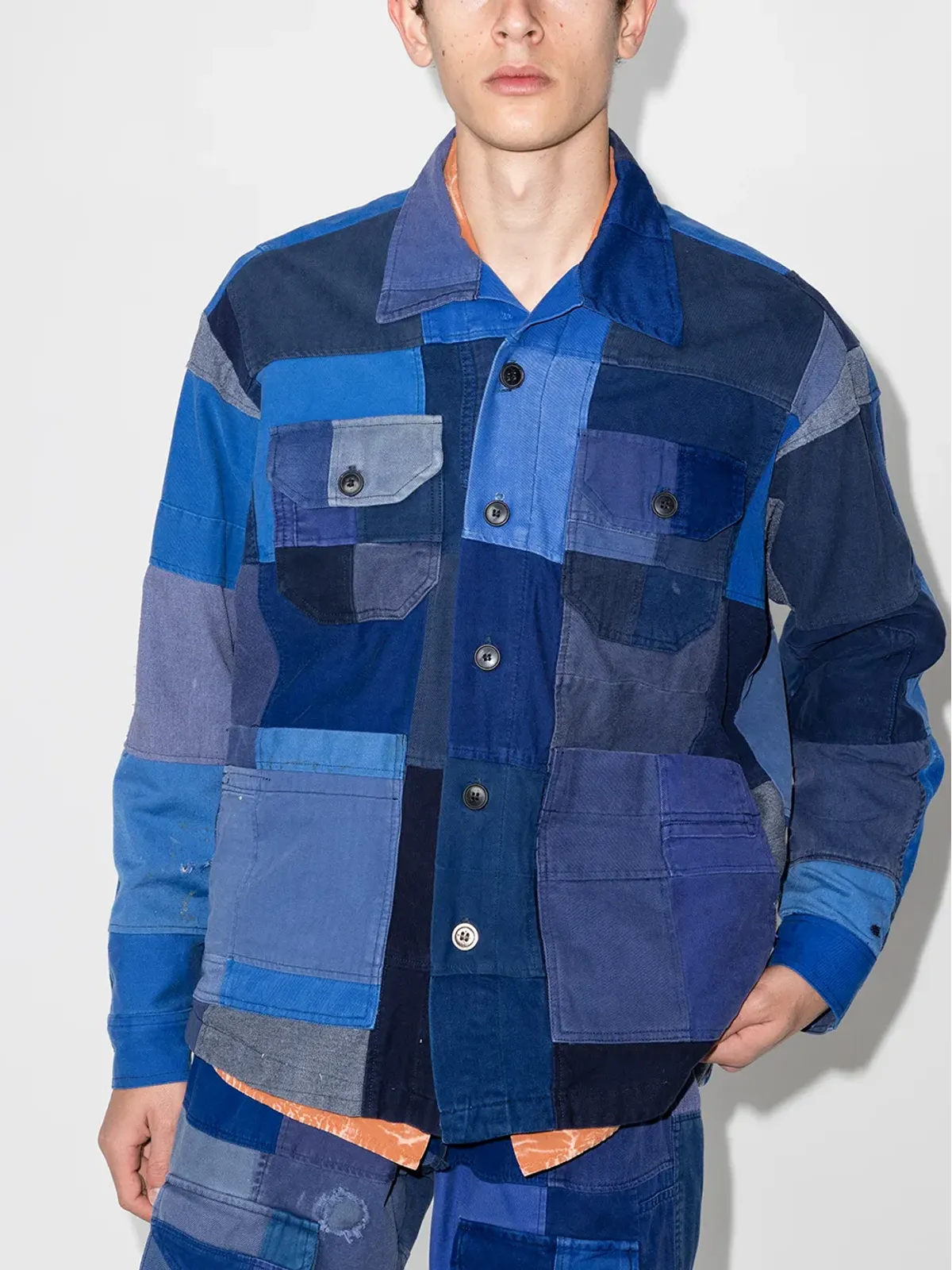 Greg Lauren フレンチアーティスト パッチワーク ジャケット - 画像2