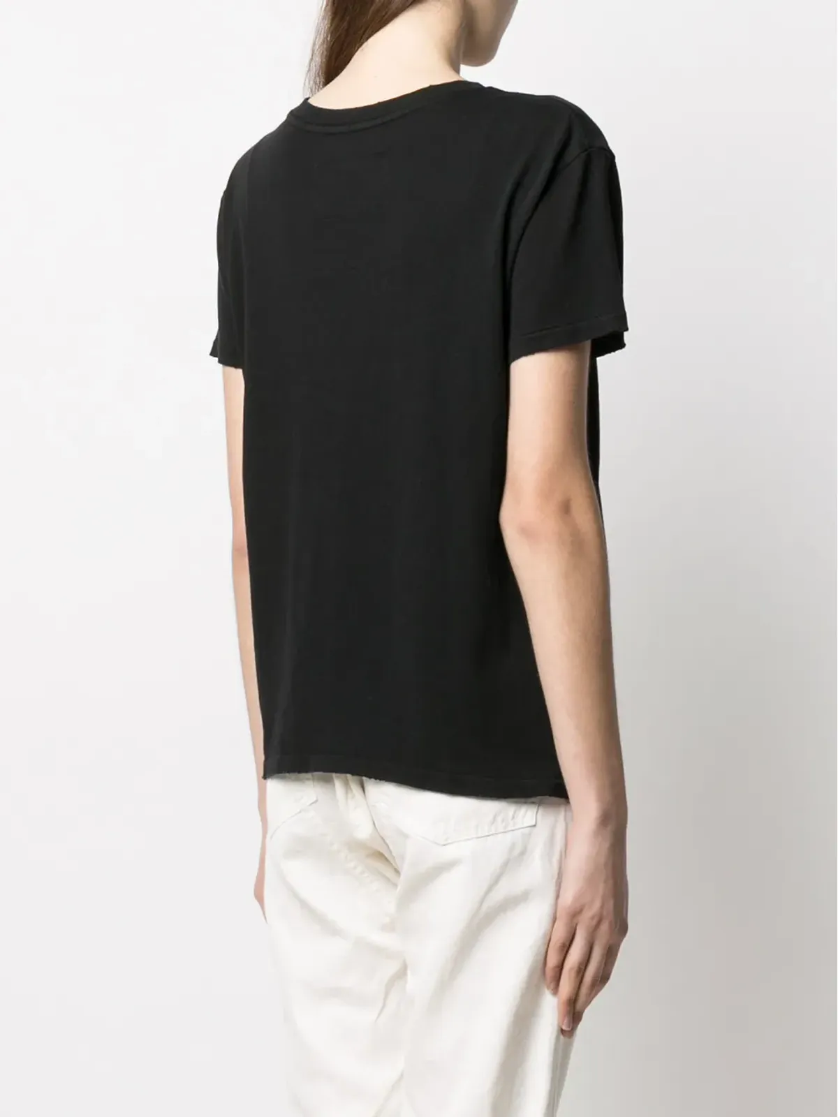 Nili Lotan Brady コットン Tシャツ - ブラック - 画像4