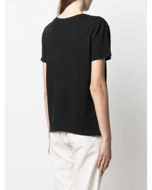 Nili Lotan Brady コットン Tシャツ - ブラック - サムネイル4