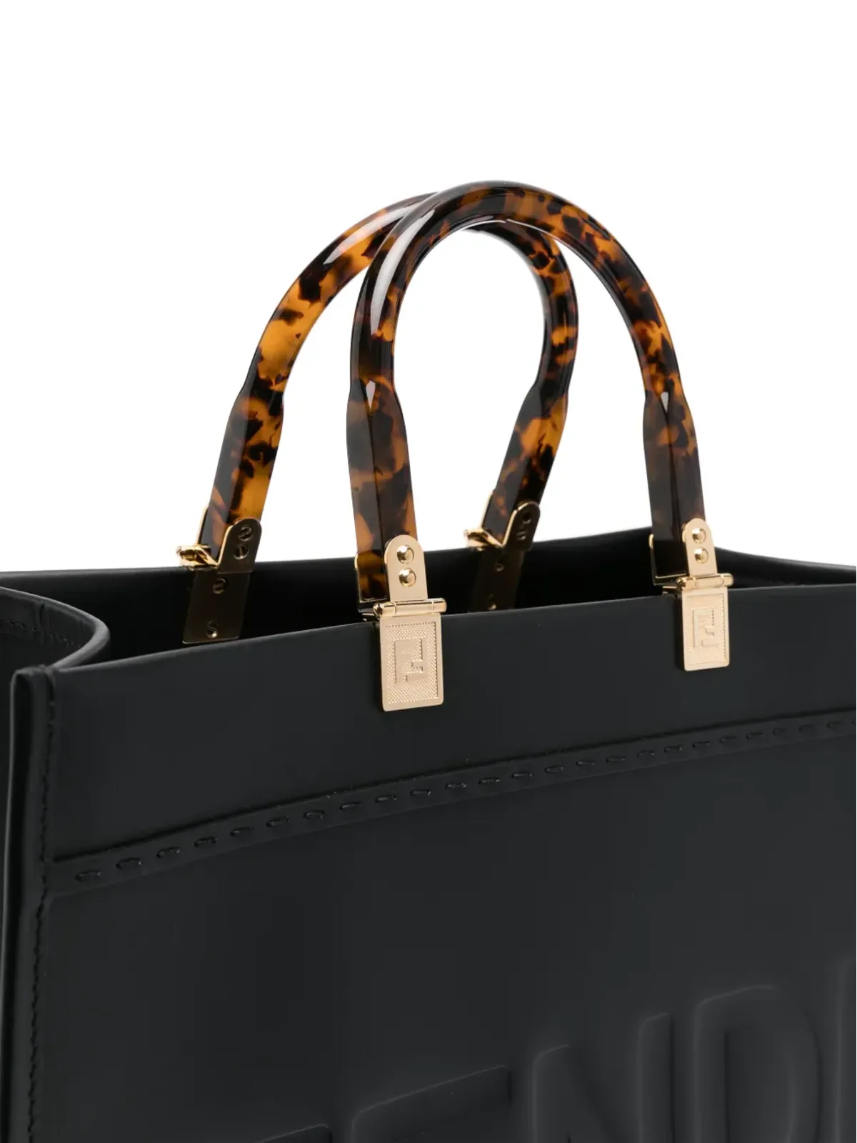 FENDI Sunshine ロゴ型押し トートバッグ - 画像4