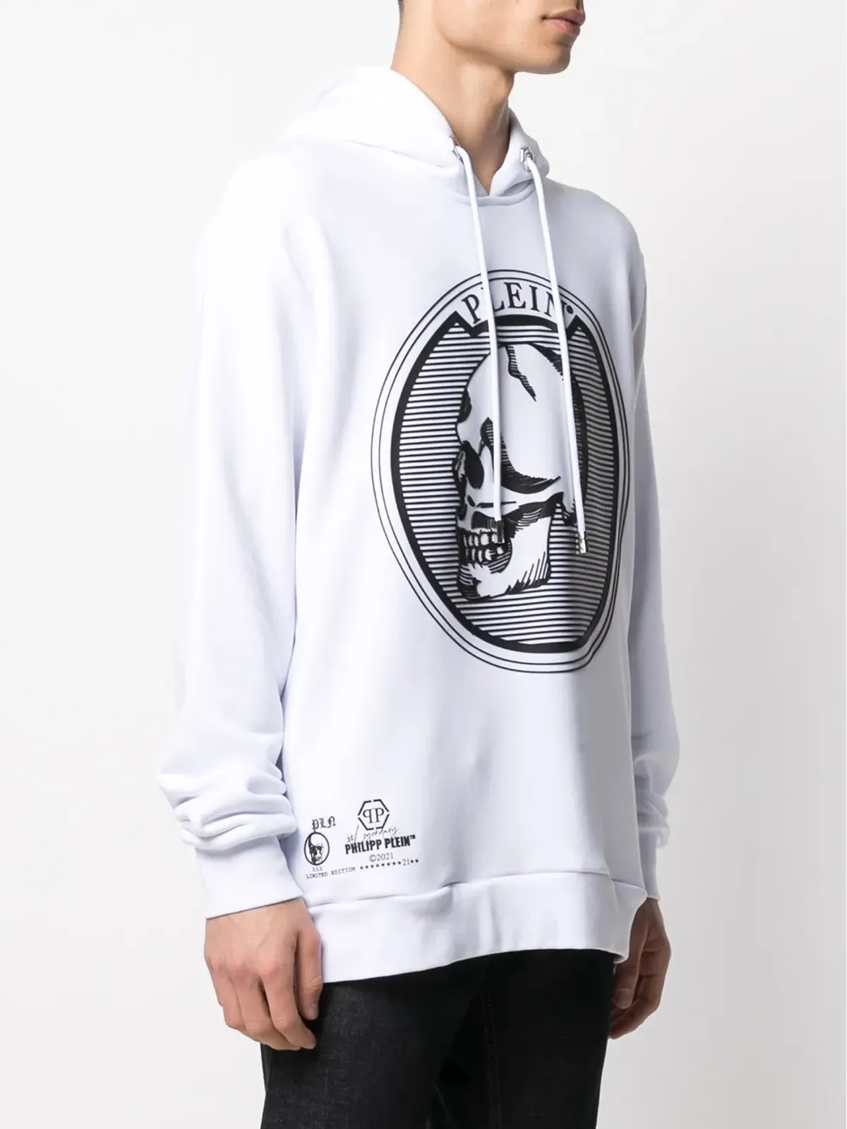 Philipp Plein アウトラインスカルプリント フーディー - 画像3