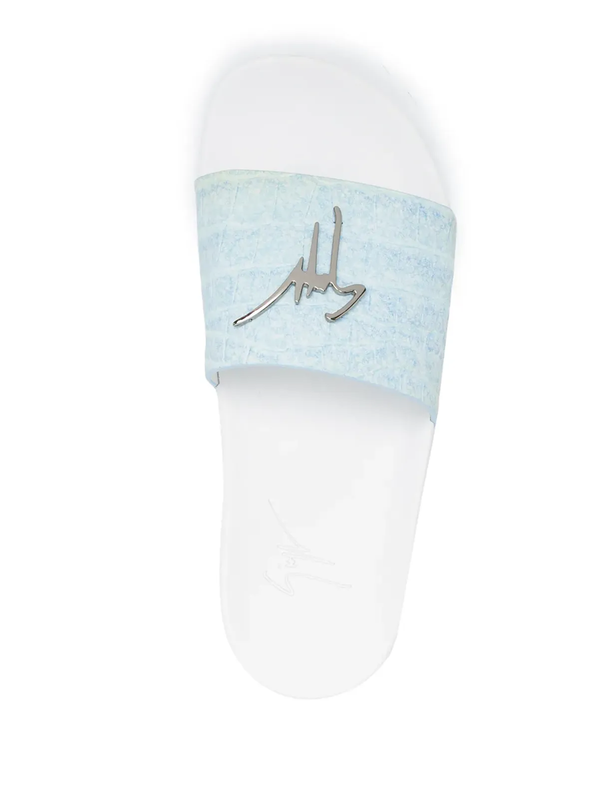 Giuseppe Zanotti ロゴ入りオープントゥ・スライド - 画像4